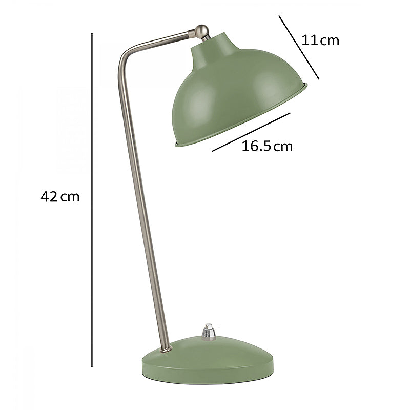 Φωτιστικό γραφείου Travis Megapap E14 μεταλλικό χρώμα μέντα 16,5x11x42εκ. - Hippiehome.gr