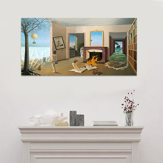 Πίνακας σε καμβά "Entre Les Trous De La Memoire" Megapap ψηφιακής εκτύπωσης 80x40x3εκ. - Hippiehome.gr