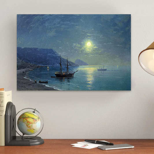 Πίνακας σε καμβά "Night in the Crimea" Megapap ψηφιακής εκτύπωσης 60x40x3εκ. - Hippiehome.gr