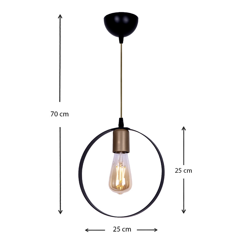 Φωτιστικό οροφής Liona Megapap E27 μεταλλικό μονόφωτο χρώμα μαύρο 25x10x70εκ. - Hippiehome.gr