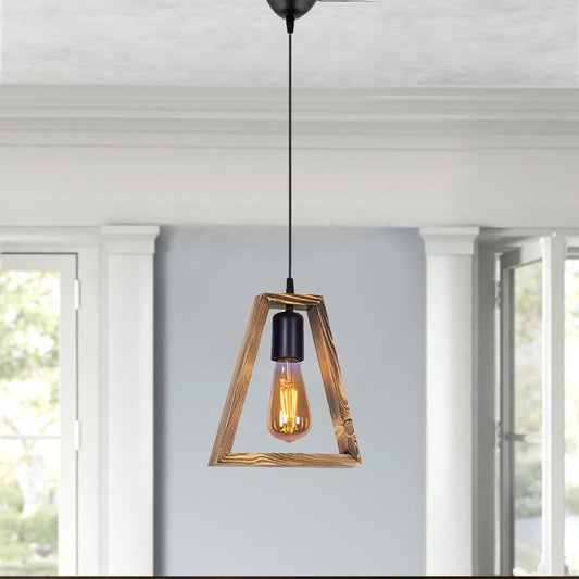 Φωτιστικό οροφής Esela Megapap E27 ξύλινο μονόφωτο χρώμα φυσικό 24x4x70εκ. - Hippiehome.gr