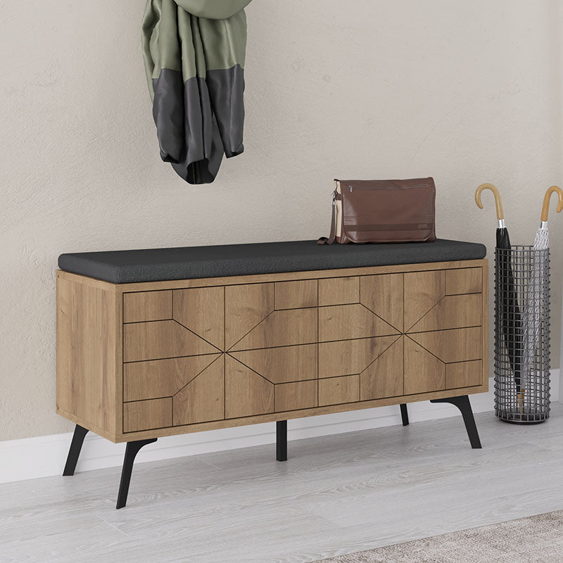 Παπουτσοθήκη Dune Megapap χρώμα ανοιχτό καρυδί 107x35x55εκ. - Hippiehome.gr