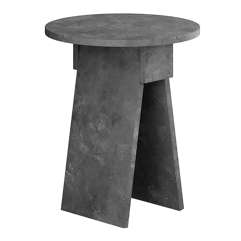 Βοηθητικό τραπεζάκι Chen Megapap χρώμα γκρι ρετρό Φ42x50εκ. - Hippiehome.gr