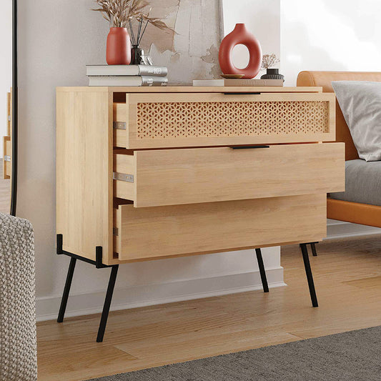 Συρταριέρα Naive Megapap χρώμα sapphire oak 93,1x40x83,1εκ. - Hippiehome.gr