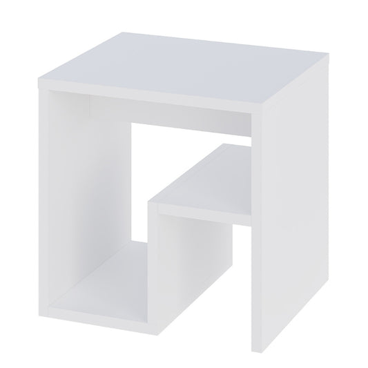 Τραπεζάκι βοηθητικό - Κομοδίνο Bon Megapap χρώμα λευκό 40x35x40εκ. - Hippiehome.gr