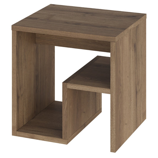 Τραπεζάκι βοηθητικό - Κομοδίνο Bon Megapap χρώμα ανοιχτό καρυδί 40x35x40εκ. - Hippiehome.gr