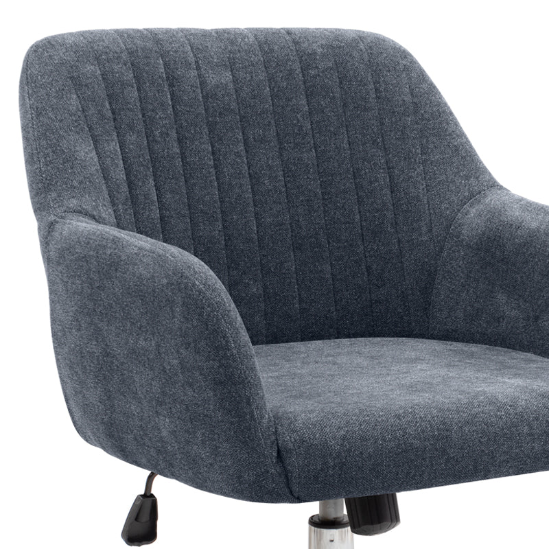 Καρέκλα γραφείου Lana Megapap υφασμάτινη χρώμα ανθρακί 61x61x80/90εκ. - Hippiehome.gr