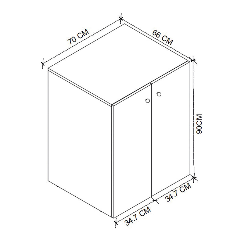 Έπιπλο πλυντηρίου Gray Megapap χρώμα ανθρακί 70x66x90εκ. - Hippiehome.gr