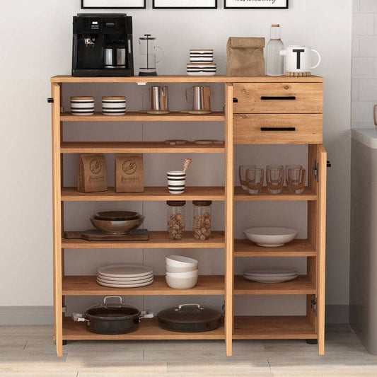 Παπουτσοθήκη - ντουλάπι Polly Megapap χρώμα pine oak 108x35x108εκ. - Hippiehome.gr