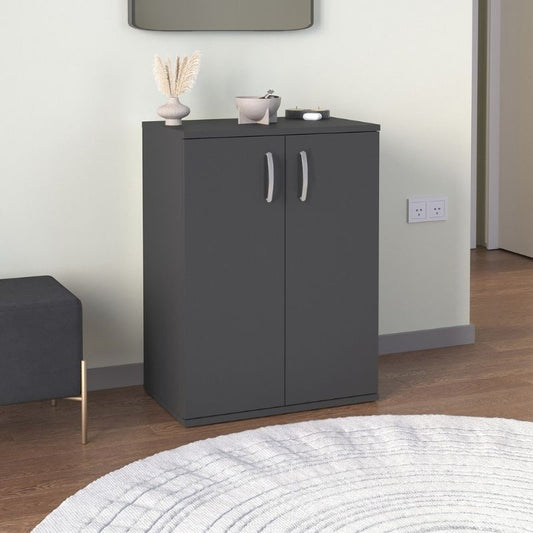 Παπουτσοθήκη - Ντουλάπι Manolo Megapap χρώμα ανθρακί 60x38x81,4εκ. - Hippiehome.gr