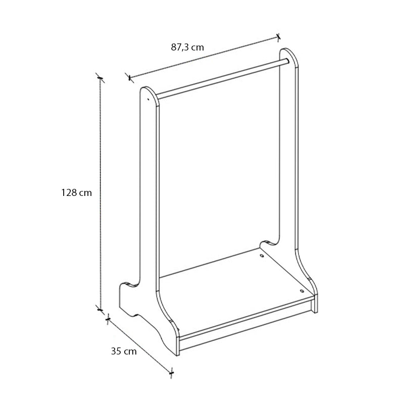 Έπιπλο εισόδου Belgum Megapap χρώμα λευκό 87,3x35x128εκ. - Hippiehome.gr