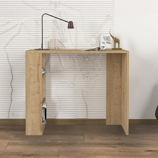 Γραφείο εργασίας Netenia Megapap από μελαμίνη χρώμα sapphire oak 90x40x74εκ. - Hippiehome.gr