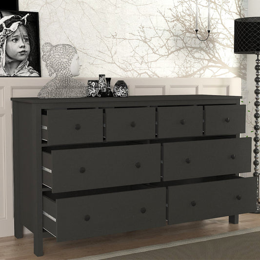 Συρταριέρα - Μπουφές Sabina Megapap χρώμα ανθρακί 160x50x96εκ. - Hippiehome.gr