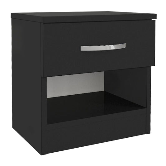 Κομοδίνο Lube Megapap χρώμα μαύρο 40x28,2x40εκ. - Hippiehome.gr