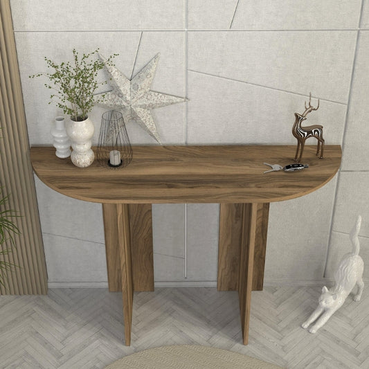 Κονσόλα Cortado Megapap χρώμα καρυδί 120x35x75εκ. - Hippiehome.gr