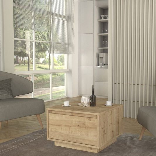 Τραπεζάκι σαλονιού Pura Megapap χρώμα sapphire oak 60x60x40εκ. - Hippiehome.gr