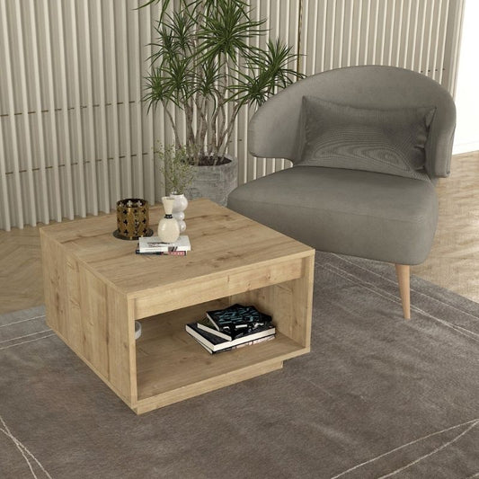 Τραπεζάκι σαλονιού Onda Megapap χρώμα sapphire oak 60x60x40εκ. - Hippiehome.gr