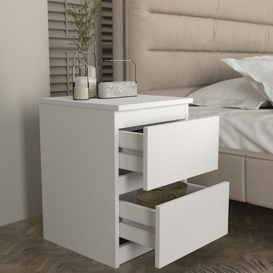 Κομοδίνο Breve Megapap χρώμα λευκό 39,8x41,8x55εκ. - Hippiehome.gr