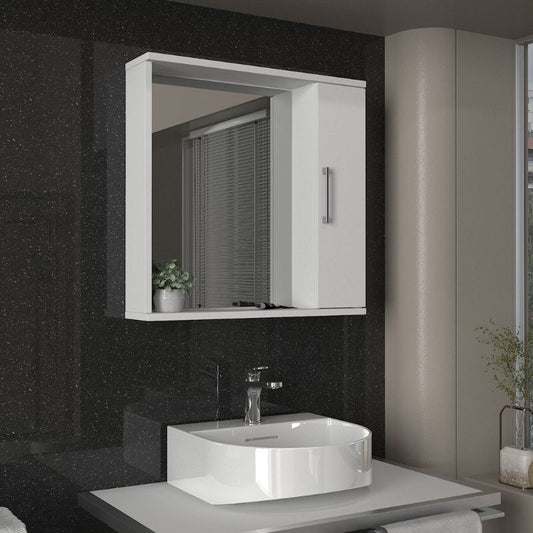 Καθρέπτης μπάνιου Deal Μegapap χρώμα λευκό 65x15,3x65εκ. - Hippiehome.gr