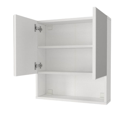 Καθρέπτης μπάνιου Trama Μegapap χρώμα λευκό 60x16,8x65εκ. - Hippiehome.gr