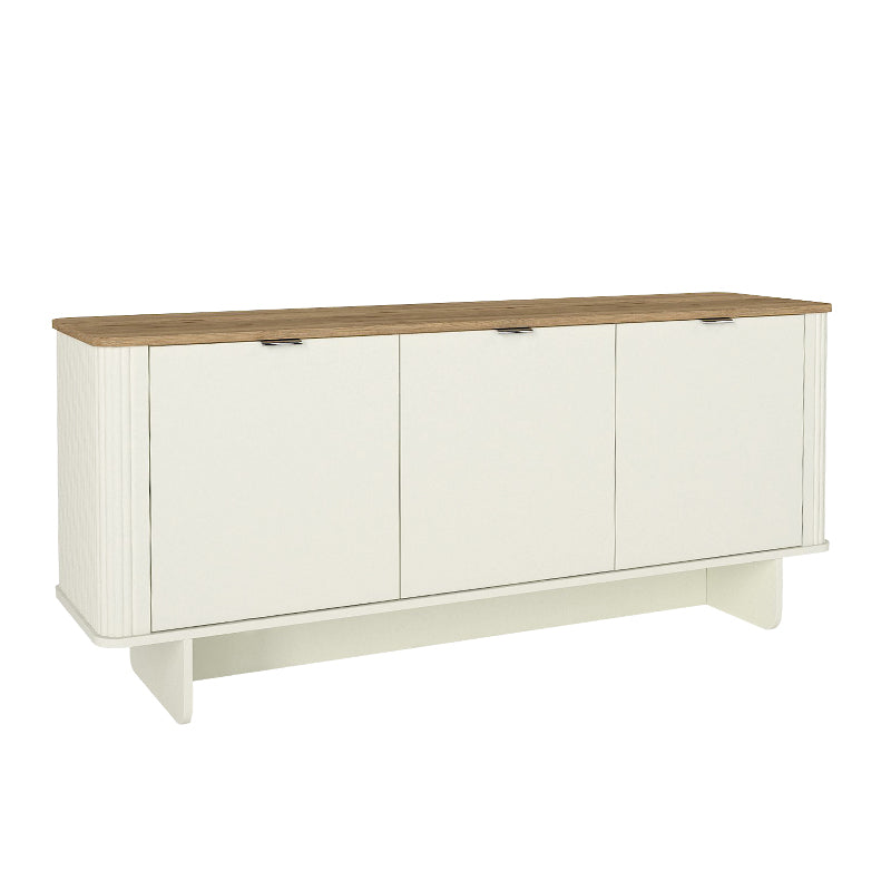 Μπουφές Bohema Megapap χρώμα ivory - sepet oak 180x47x76,6εκ. - Hippiehome.gr