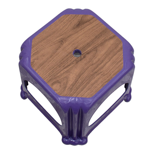 Σκαμπώ πολυπροπυλενίου στοιβαζόμενο Desia Megapap χρώμα μωβ 35x35x32εκ. - Hippiehome.gr