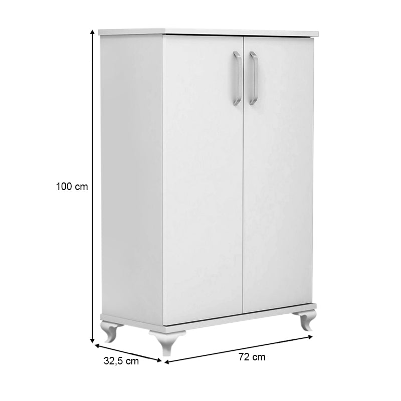 Παπουτσοθήκη - Ντουλάπι Jack Megapap χρώμα λευκό 72x32,5x100εκ. - Hippiehome.gr