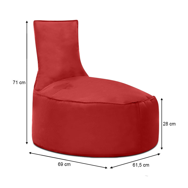 Πουφ παιδικό Bingo Megapap 100% αδιάβροχο χρώμα κόκκινο - Hippiehome.gr