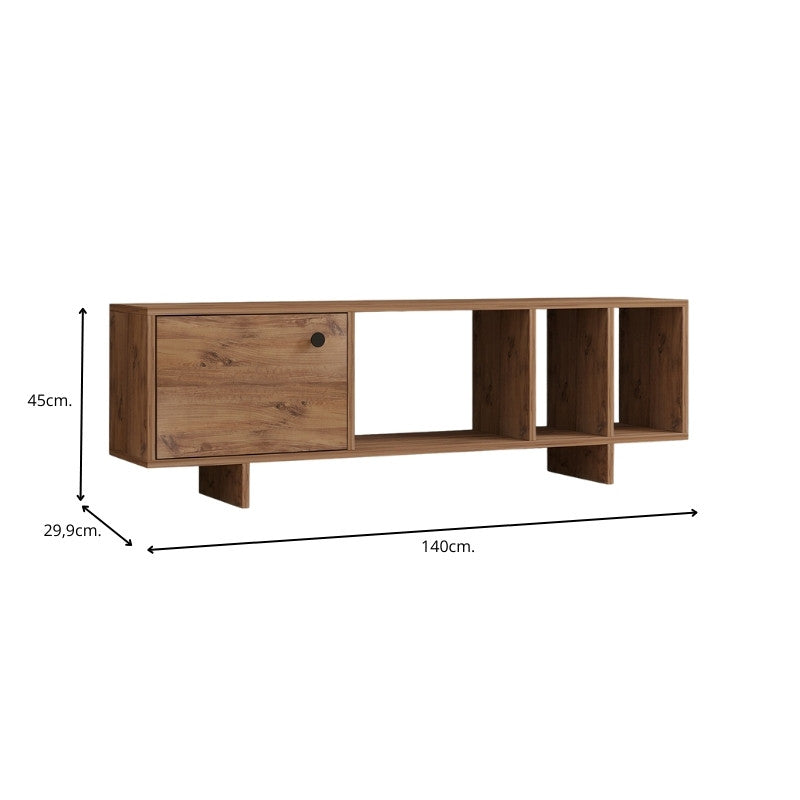 Έπιπλο τηλεόρασης Folsom Megapap χρώμα atlantic pine 140x29,9x45εκ. - Hippiehome.gr