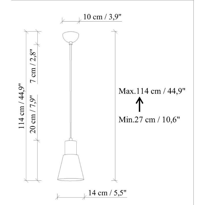Φωτιστικό οροφής Vinci I Megapap E27 μεταλλικό μονόφωτο χρώμα χάλκινο vintage Ø14x114εκ. - Hippiehome.gr