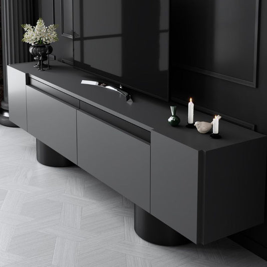 Έπιπλο τηλεόρασης Haven Megapap χρώμα ανθρακί 180x30x50εκ. - Hippiehome.gr