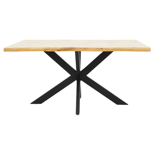 Tραπέζι Gilman pakoworld MDF sonoma-μαύρο 150x90x75εκ - Hippiehome.gr