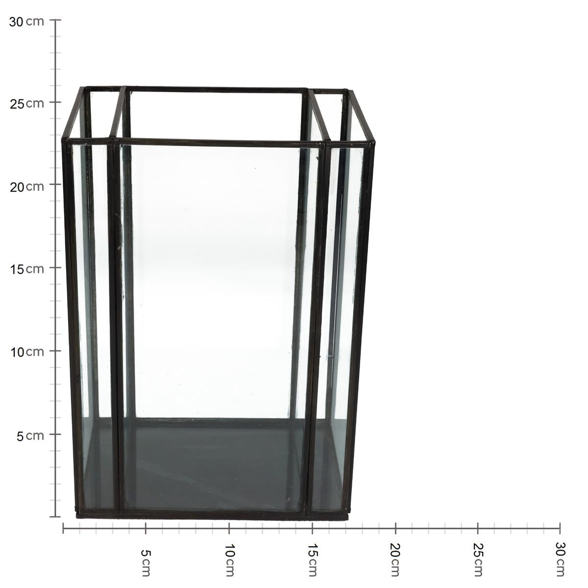 Κηροπήγιο ArteLibre Μαύρο Μέταλλο 18x13x26cm - Hippiehome.gr