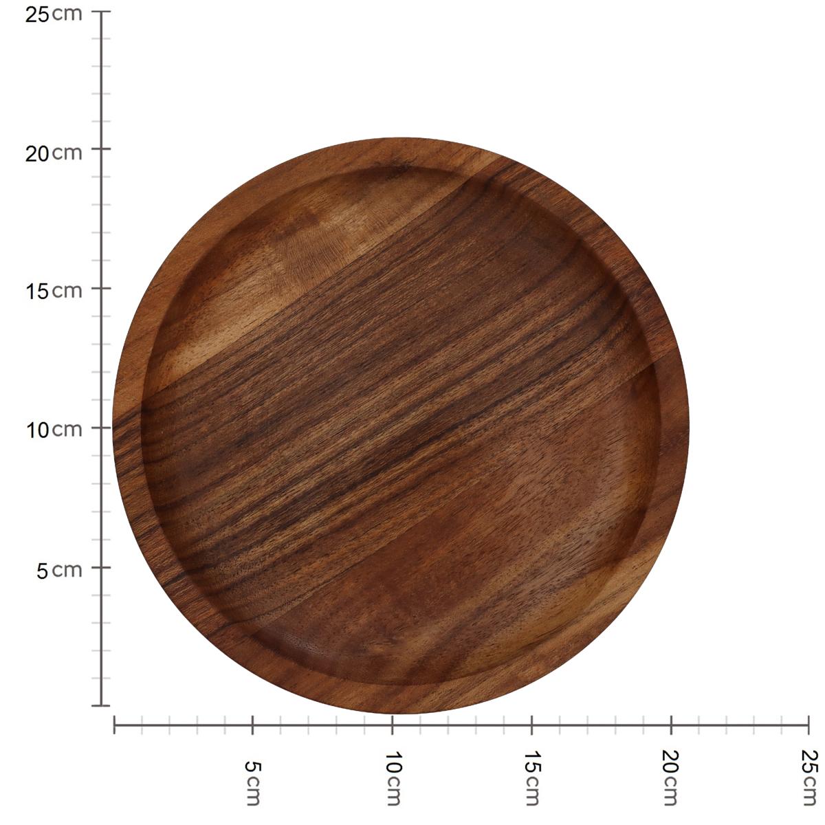 Δίσκος ArteLibre Καφέ Ξύλο 20.3x20.3x2.5cm - Hippiehome.gr
