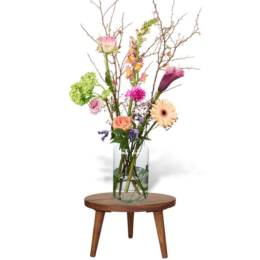 Δίσκος ArteLibre Καφέ Ξύλο 25.4x25.4x15.2cm - Hippiehome.gr