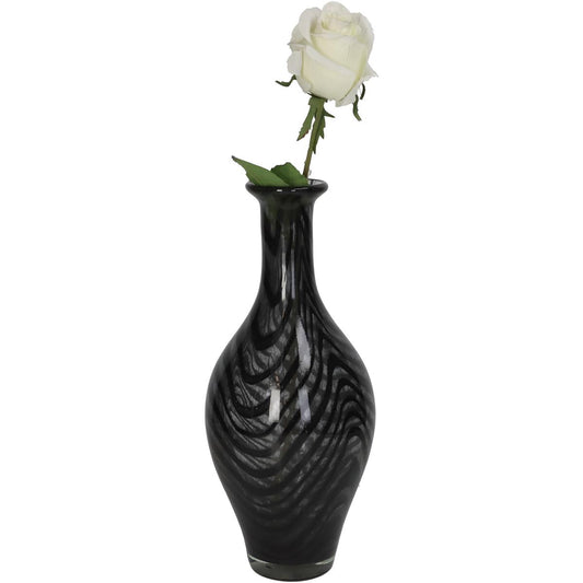 Βάζο ArteLibre Μαύρο Γυαλί 14x14x32.5cm - Hippiehome.gr