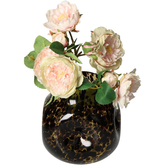 Βάζο ArteLibre Καφέ Γυαλί 15x15x15cm - Hippiehome.gr