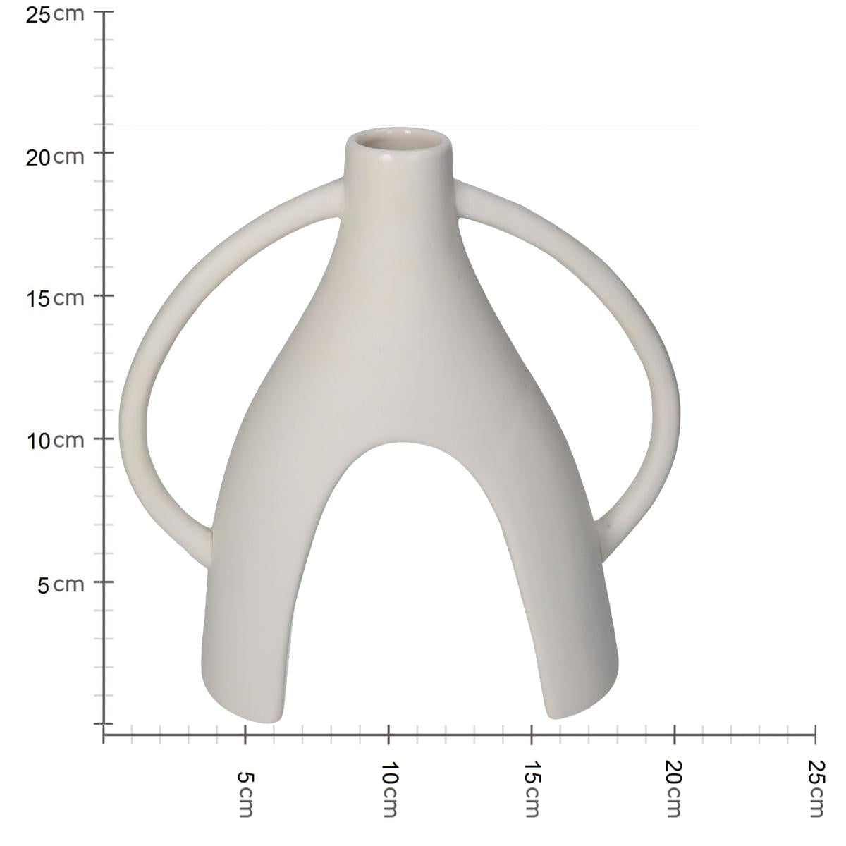 Βάζο ArteLibre Λευκό Πορσελάνη 20.4x8.4x20.7cm - Hippiehome.gr