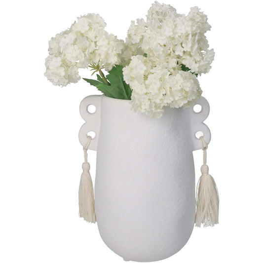 Βάζο ArteLibre Λευκό Δολομίτης 14.6x11.1x18.5cm - Hippiehome.gr