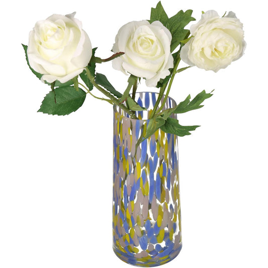 Βάζο ArteLibre Πολύχρωμο Γυαλί 12x12x25cm - Hippiehome.gr