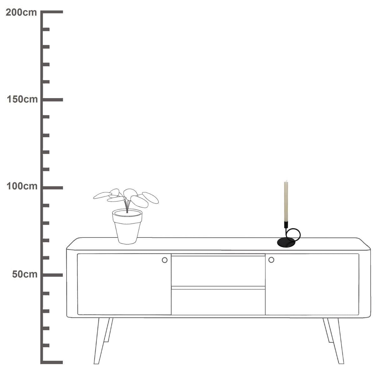 Κηροπήγιο ArteLibre Μαύρο Μέταλλο 16.5x13x16.5cm - Hippiehome.gr