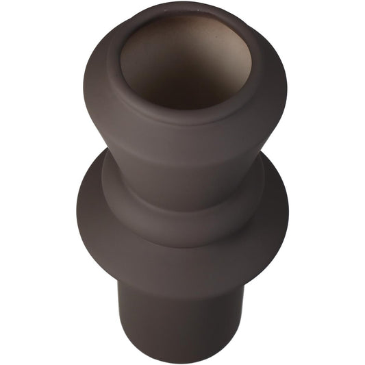 Βάζο ArteLibre Καφέ Δολομίτης 13.1x13.1x28.3cm - Hippiehome.gr