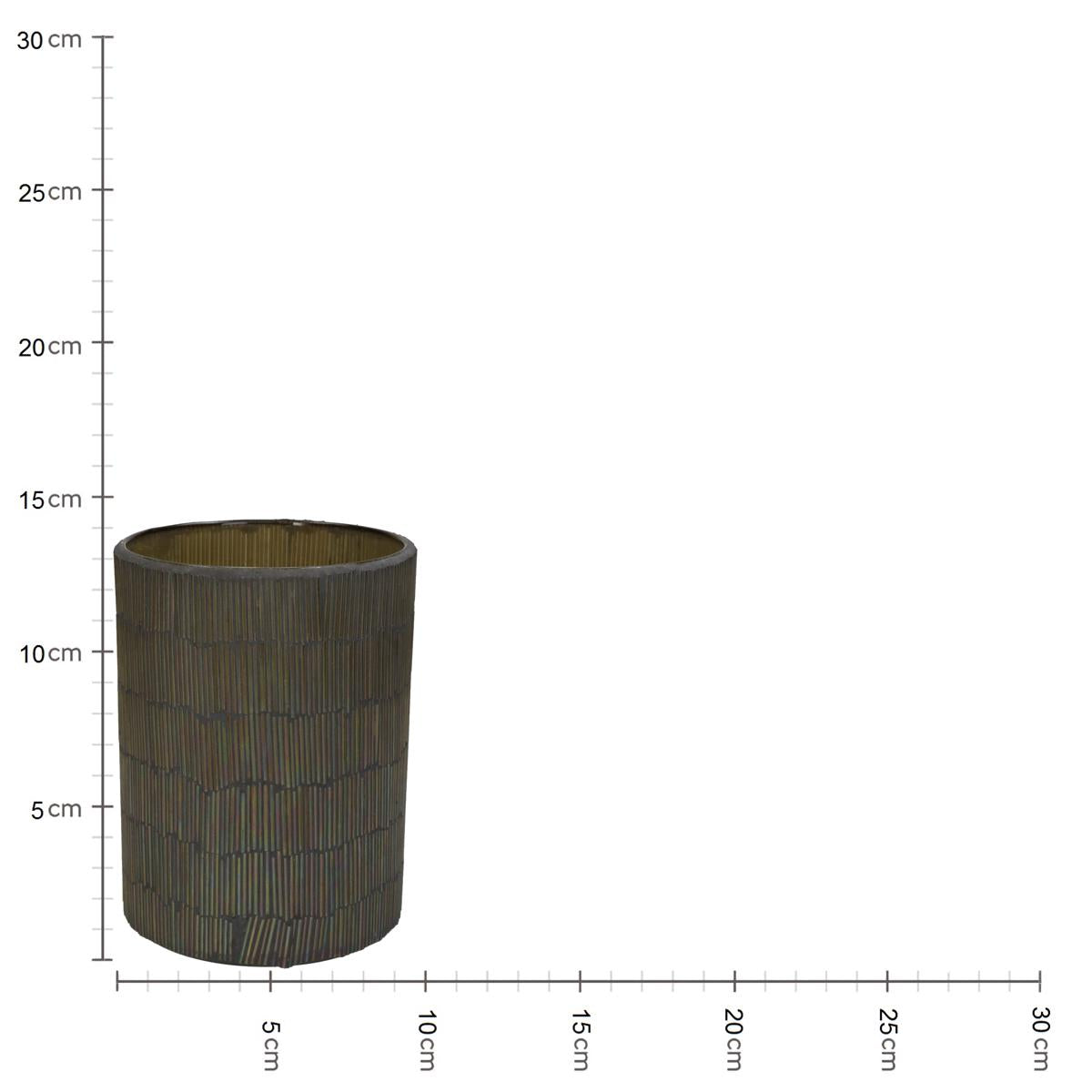 Κηροπήγιο ArteLibre Πολύχρωμο Γυαλί 12x12x17cm - Hippiehome.gr