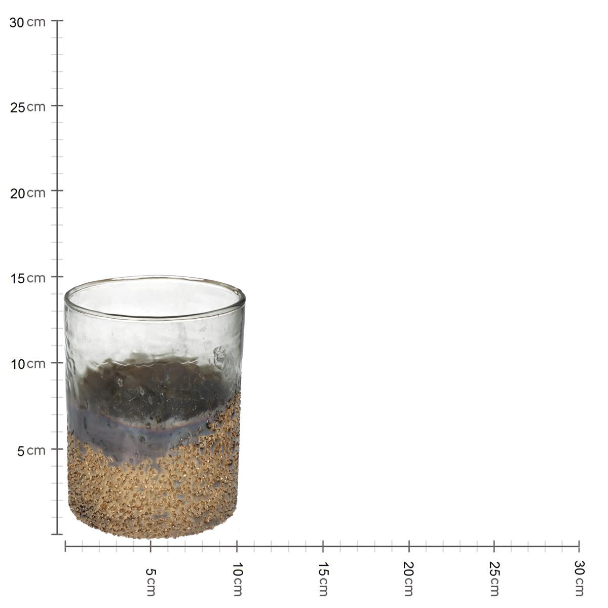 Κηροπήγιο ArteLibre Χρυσό Γυαλί 10x10x13cm - Hippiehome.gr