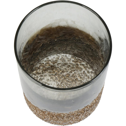 Κηροπήγιο ArteLibre Χρυσό Γυαλί 12x12x17cm - Hippiehome.gr