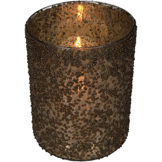 Κηροπήγιο ArteLibre Χρυσό Γυαλί 16x16x21cm - Hippiehome.gr