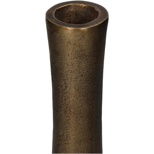 Βάζο ArteLibre Μπρονζέ Αλουμίνιο 20x20x26.5cm - Hippiehome.gr