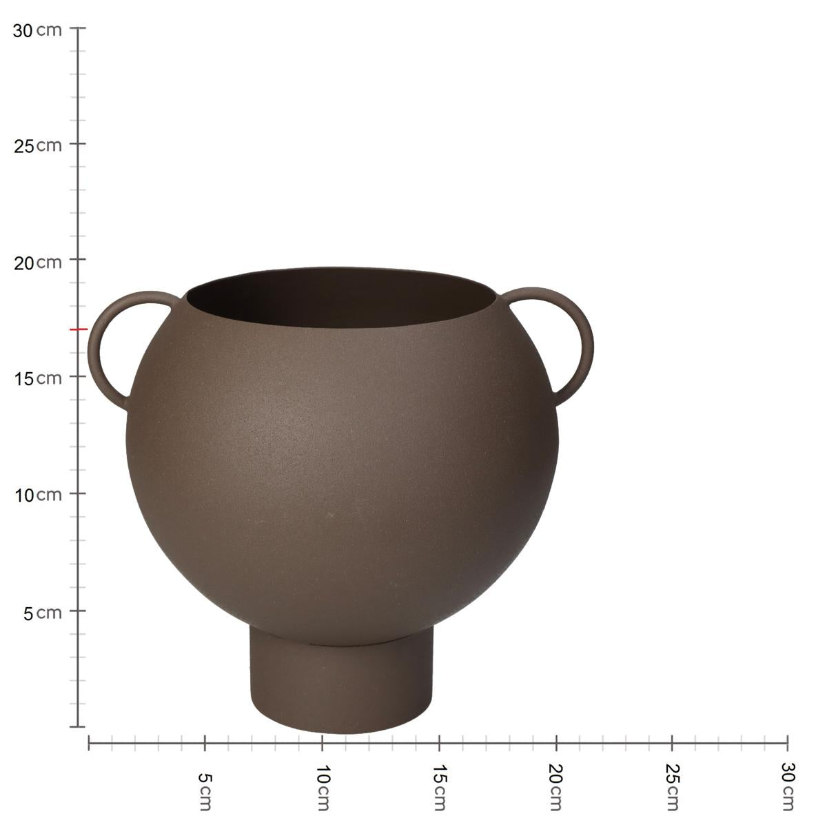 Κασπώ ArteLibre Καφέ Μέταλλο 19.5x17.5x17cm - Hippiehome.gr