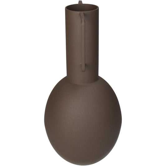 Βάζο ArteLibre Καφέ Μέταλλο 13x13x27cm - Hippiehome.gr