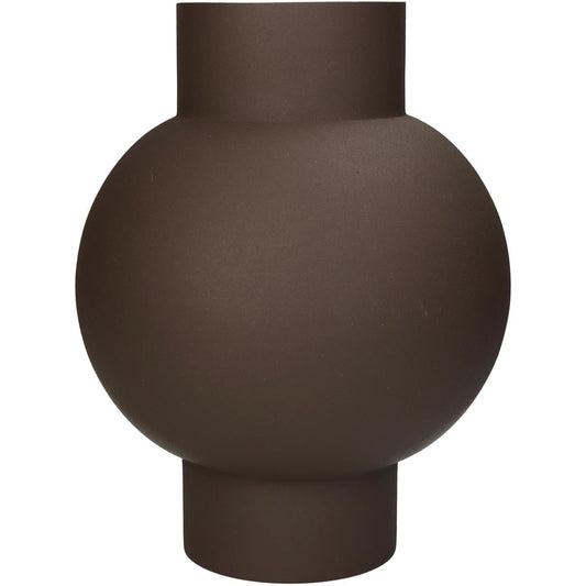 Βάζο ArteLibre Καφέ Μέταλλο 20x20x27cm - Hippiehome.gr